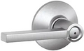 Latitude Privacy Door Handle with Lock – Satin Chrome
