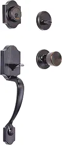 Front Door Lock Set with Tulip Knob – Oil-Rubbed Bronze